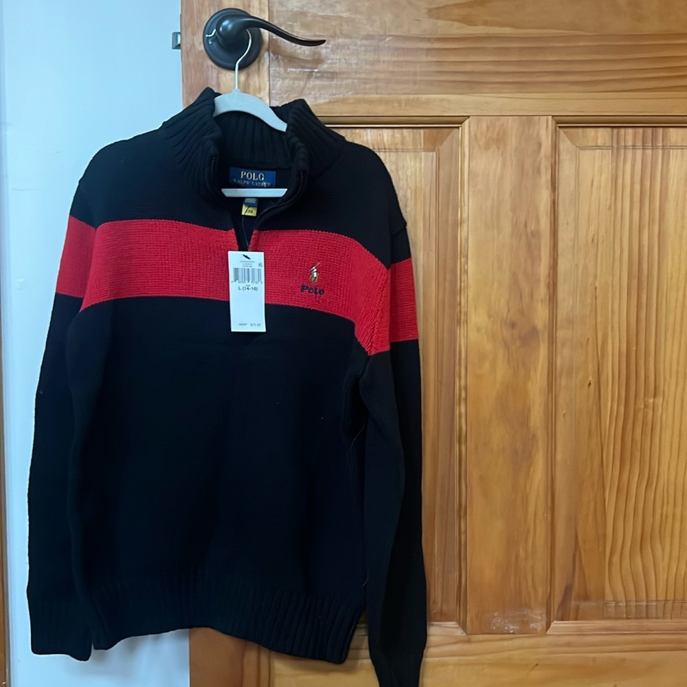 POLO Ralph Lauren Classic zip up knitted sweater